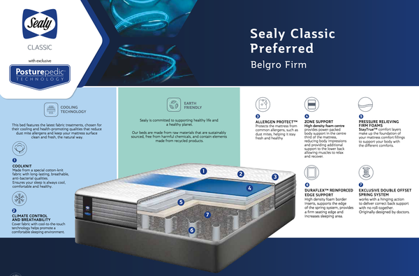 Sealy Posturepedic BELGRO FIRM Preferred Base set