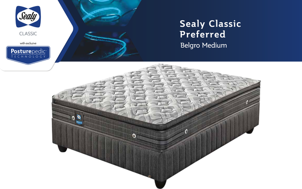 Sealy Posturepedic BELFRO MEDIUM Preferred Base Set