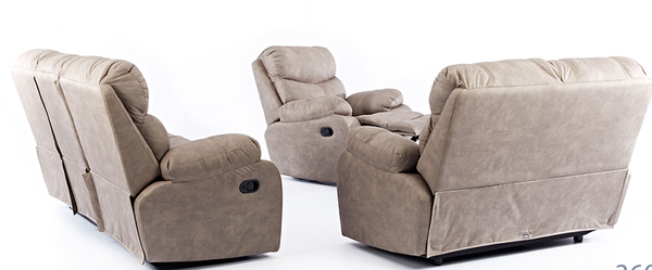 3 Piece Nevada 3 Recliner Lounge Suite FROM