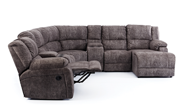 5 Piece Arial 1 Recliner Corner Lounge Suite