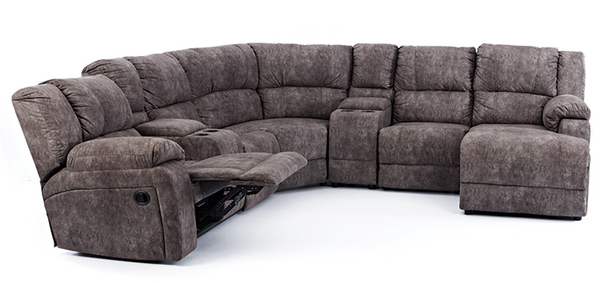 5 Piece Arial 1 Recliner Corner Lounge Suite