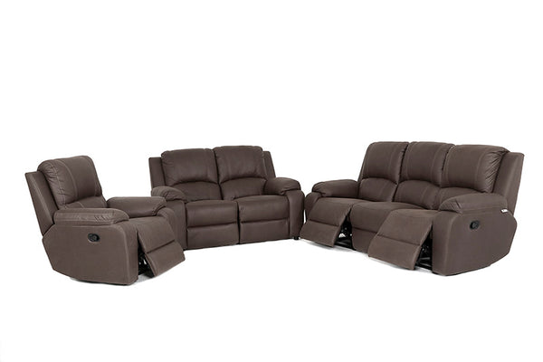 3 piece 3 Action Lorenzo Lounge Suite - 3 Recliners