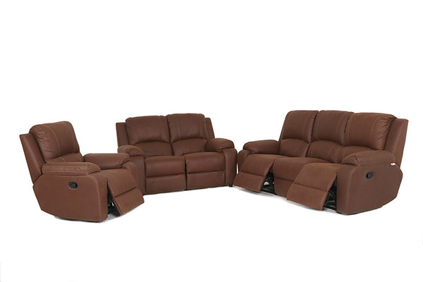 3 piece 3 Action Lorenzo Lounge Suite - 3 Recliners