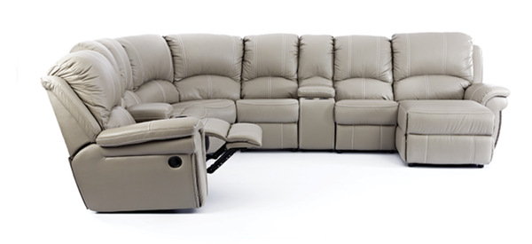 7 Piece Jersey 2 Recliner Corner Lounge Suite
