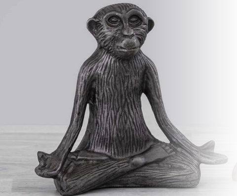 Monkey Yoga Sculpture