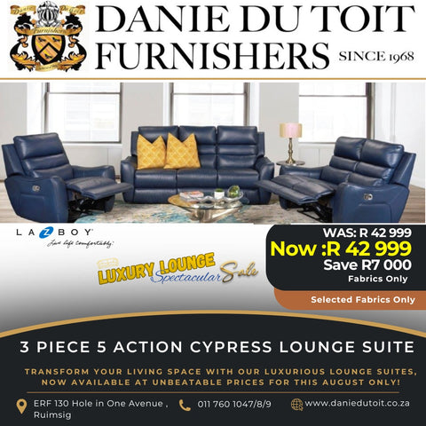 3 Piece 5 Action Cypress Lounge Suite