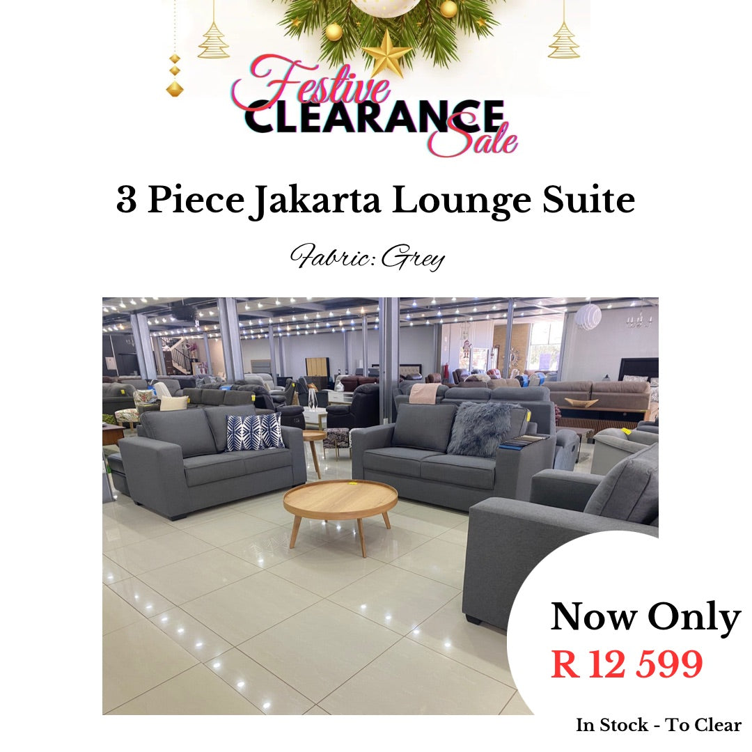Festive Sale: 3 Piece Jakarta Lounge Suite - Fabric