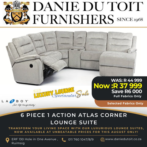 6 Piece 1 Action Atlas Corner Lounge Suite