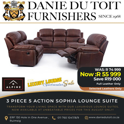 3 Piece 5 Action Sophia Lounge Suite