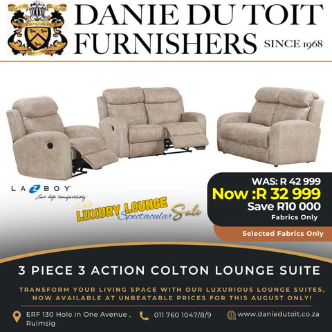 3 Piece 3 Action Colton Lounge Suite