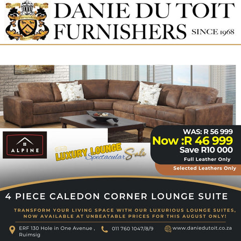 4 Piece Caledon Corner Lounge Suite