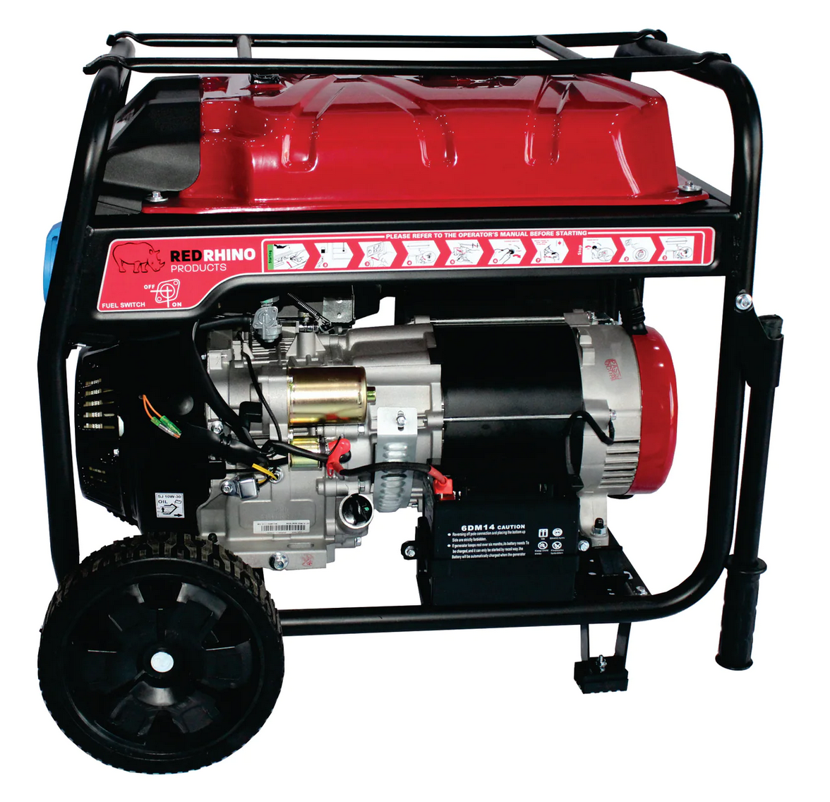 Red Rhino - 7.7kw Petrol Generator - 9.6KVA