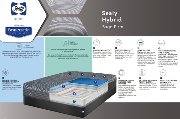 Sealy Hybrid SAGE FIRM Base Set