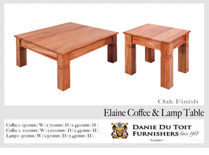 Elaine Table Set - Solid Kiaat