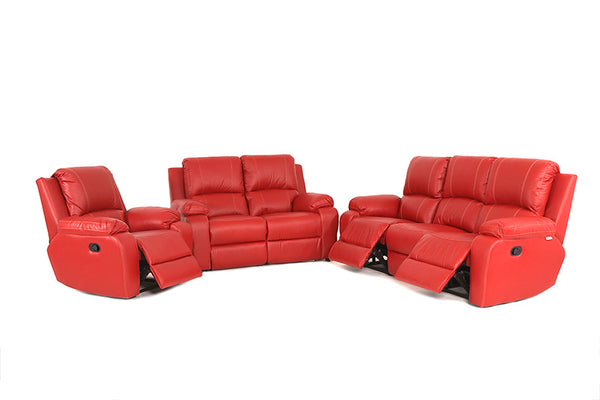 3 piece 3 Action Lorenzo Lounge Suite - 3 Recliners