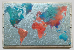 WORLD MAP WALL ART