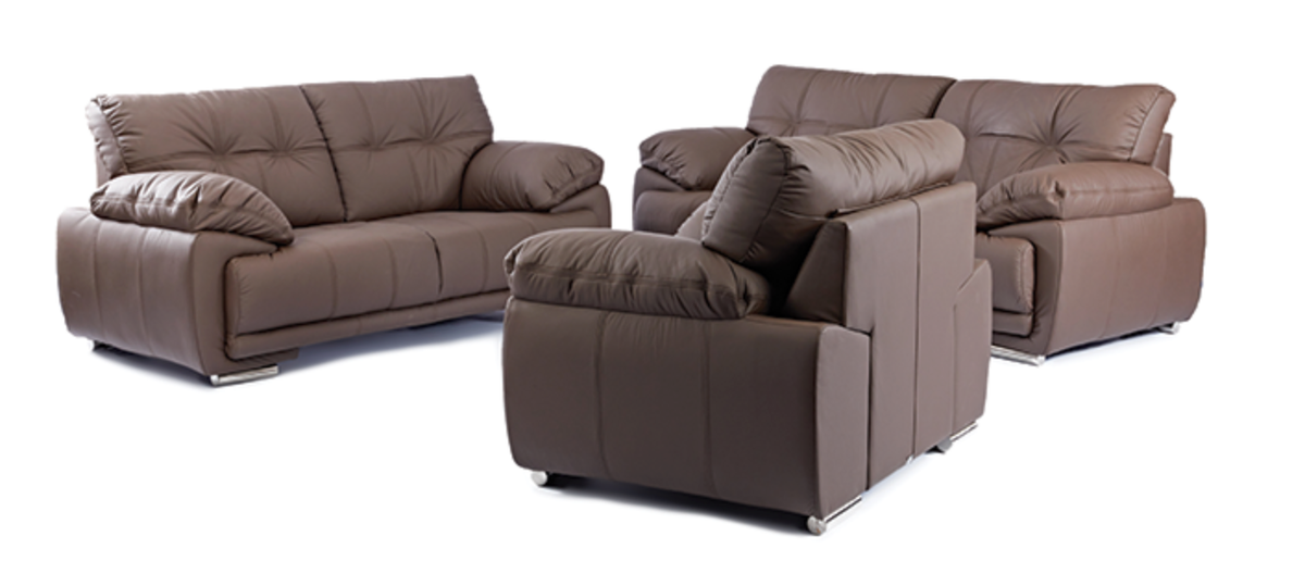 3 Piece Hamilton Lounge Suite - FULL LEATHER ONLY – Danie Du Toit