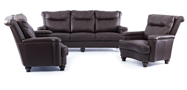 3 Piece Diplomat lounge Suite - FULL LEATHER ONLY