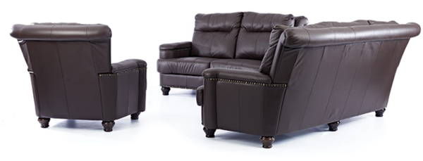 3 Piece Diplomat lounge Suite - FULL LEATHER ONLY