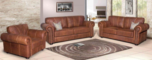 3 Piece Phinda Lounge Suite - FULL LEATHER ONLY