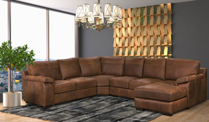 4 Piece Nyanga Corner Lounge Suite - FULL LEATHER ONLY