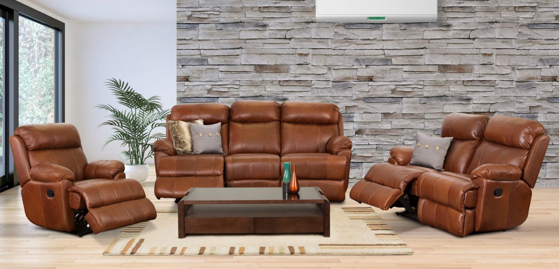 3 Piece 5 Recliner Londolozi Lounge Suite