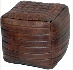 Leather Ottoman P09