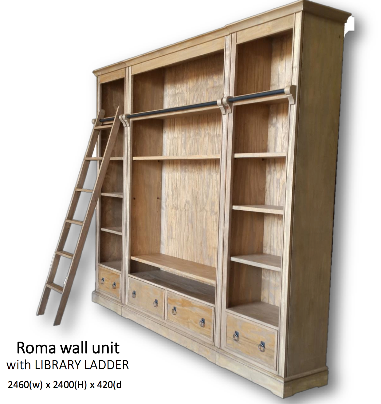 Roma Wall Unit with Ladder
