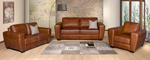 3 Piece Sabi Lounge Suite - Full Leather ONLY