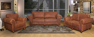 3 Piece Phinda Lounge Suite - Full Leather ONLY
