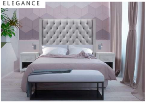 4 Piece Elegance Upholstered Bedroom Suite