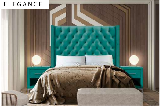 4 Piece Elegance Upholstered Bedroom Suite