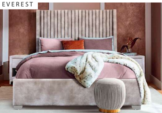 4 Piece Everest Upholstered Bedroom Suite