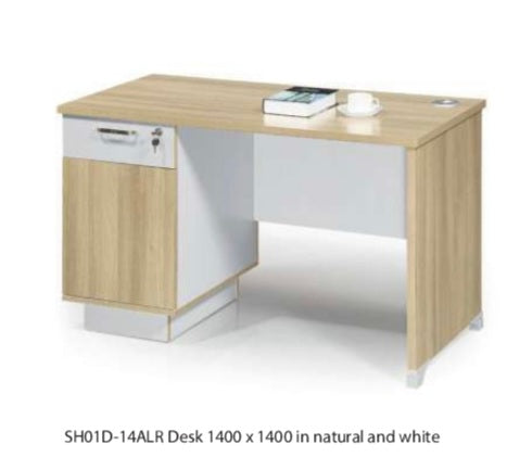 Daisy Summer Oak Desk 2 Tone & Lock