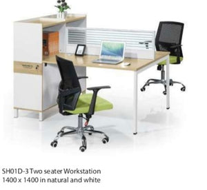 Lily 2 Seater Workstation