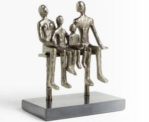 Family Of 4 Sculpture Sitting